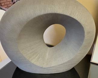 Crate & Barrel Alura Low-Wide Porcelain Vase.