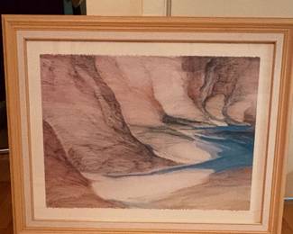 mixed media painting titled "Horse Mesa" by American artist James Conaway