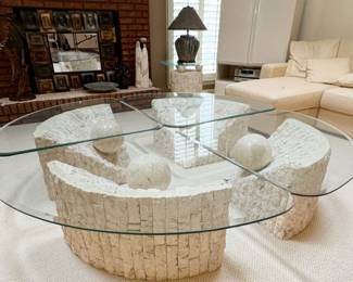 Tessellated Mactan Stone Coffee Table