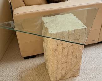 Tessellated Mactan Stone Side Table