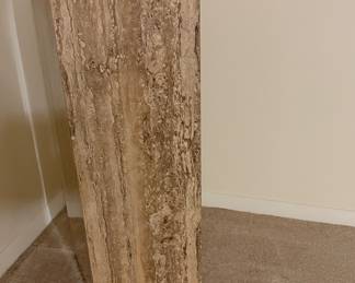 Travertine pedestal