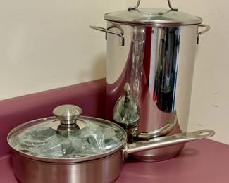 Stainless Steel 5 egg poacher and slim pot