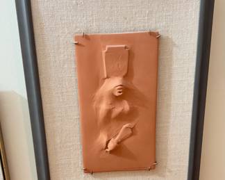 D. Andrew Rodriquez Terra Cotta Bass Relief (signed)