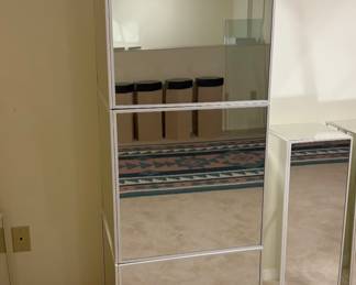 Mid-Century Mirrored PEDESTALS