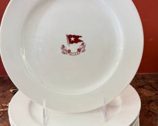 Official replica of a White Star Line Salad/Dessert plate, the shipping company that operated the Titanic Sea-liner.