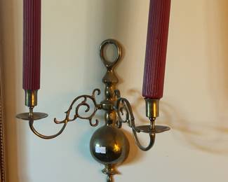 Brass candelabras