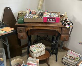 Antique sewing cabinet- no machine