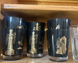 Lots of drilling and oil glassware