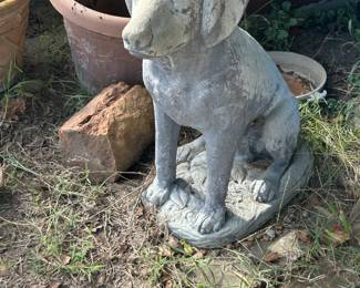 Large cement dog