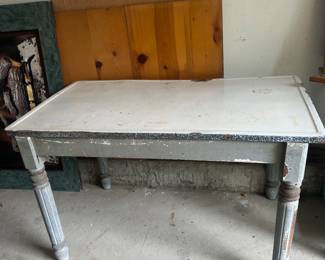 Metal top table