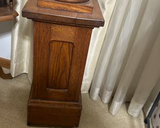 Antique wood pedestal