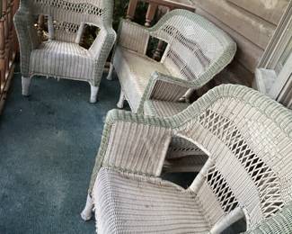 Wicker patio set