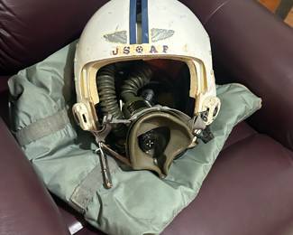 Vintage pilot helmet