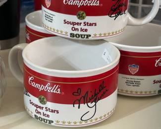 Campbell’s stars on Ice soup mugs