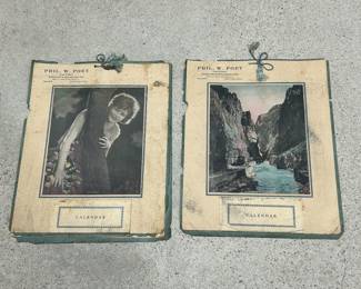 Vintage 1932 wall calendars