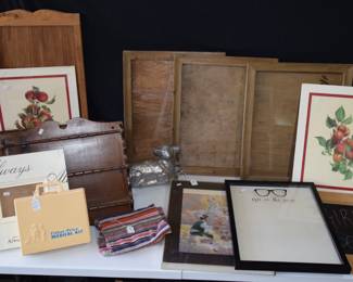 Western frames, prints, vintage items etc