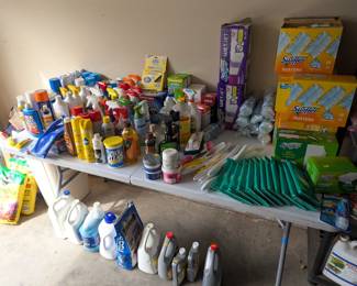 More cleaning supplies