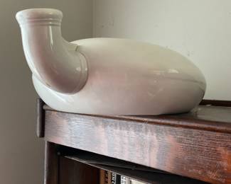 Antique porcelain Bed Pan with Urinal