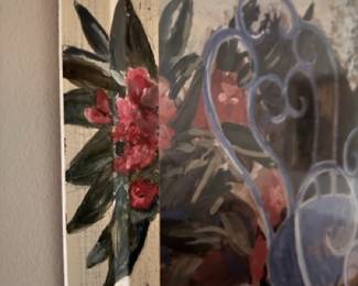 Painting in painted frame for unique wall art