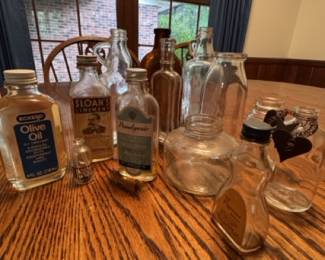 assorted antique and vintage jars and bottles for decor