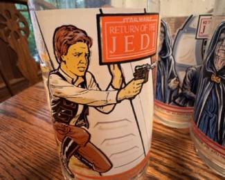 1983 Burger King commemorative glasses of Star Wars
