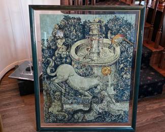 W Morris "Unicorn at the Fountain" tapestry