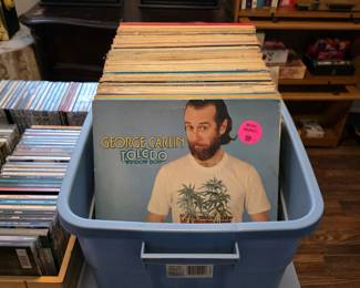 CDs, DVDs, vinyl records, cassette tapes