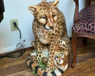 Life size vintage Townsend cheetah