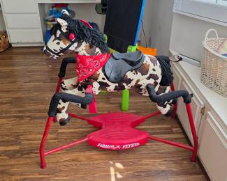 Radio Flyer Freckles plush interactive riding horse
