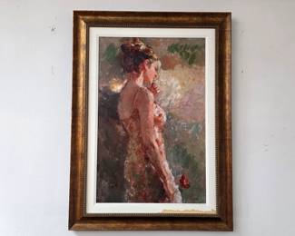 Stem of a Rose oil painting by Hua Chen