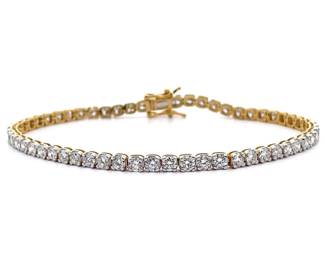 Classic 5 Carat Diamond Tennis Bracelet