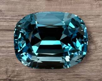 24.72 Carat Natural Electric Blue Topaz (Modified Cut)