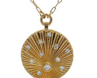 NEW! Pavé Diamond Shell Pendant Necklace