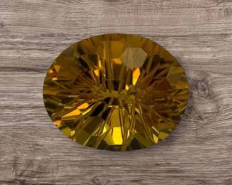 17.25 Carat Natural Citrine (Fancy Honeycomb Cut)