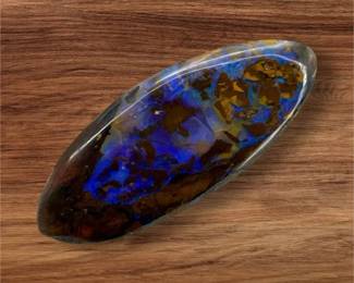 Stunning! 23.59 Carat Natural Australian Boulder Opal in Matrix (Freeform Cut)