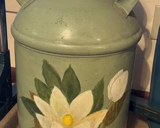 Painted milk container