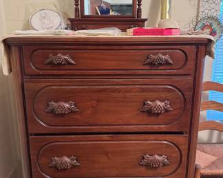 Walnut Chest of Drawers - entire bedroom suite