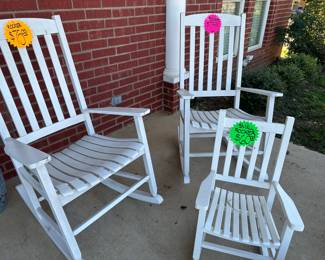White Rocking Chairs