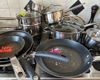 All sizes of Pans