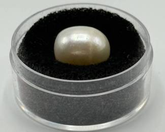 12.03mm Pearl; Full Drilled