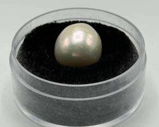 12.62mm Pearl; Full Drilled