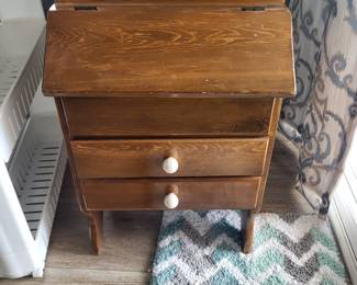 Vintage Sewing Cabinet with Handle Top