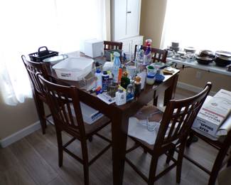 Dining Table set with Leaf & 6 chairs