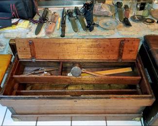 Antique Toolbox and Tools