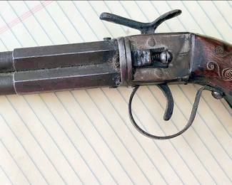 Antique Indian Double Barrel Tourist Gun