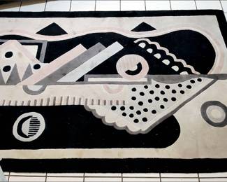 Wool Rug Version of the Artwork of French artist Georges Valmier. There are three of these.