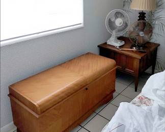 Deco Blanket Chest, Midcentury Side Table