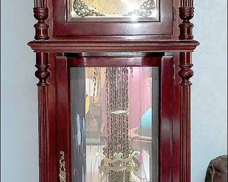 Large Ornate Ridgeway Grandfather Clock