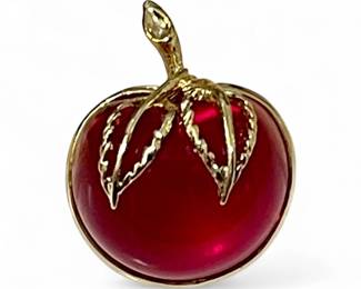 Sarah Coventry Apple Brooch