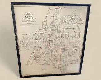 Map of the Town of Lima - School Districts - 1926